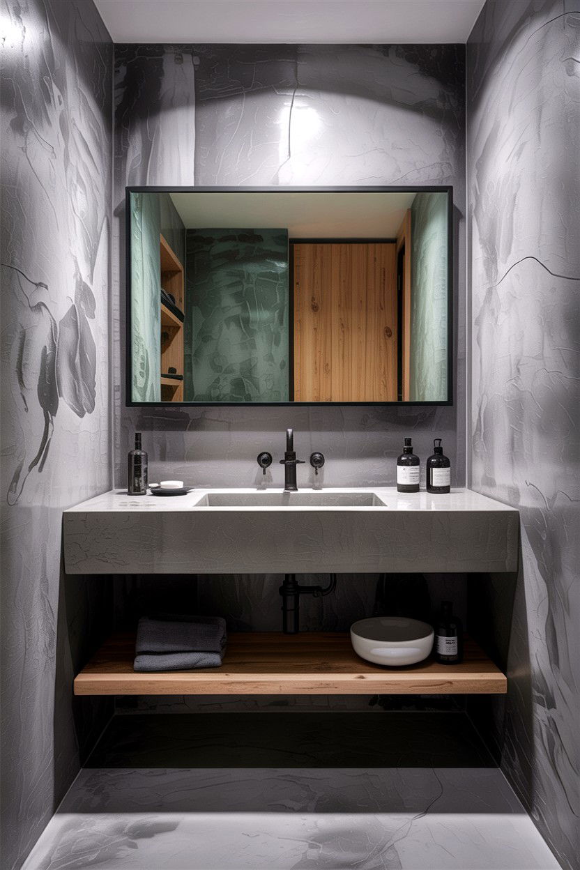 Concrete Bathroom - 30 gorgeous bathroom ideas
