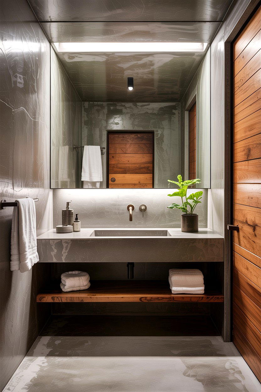 Concrete Bathroom - 30 interior designer bathroom ideas