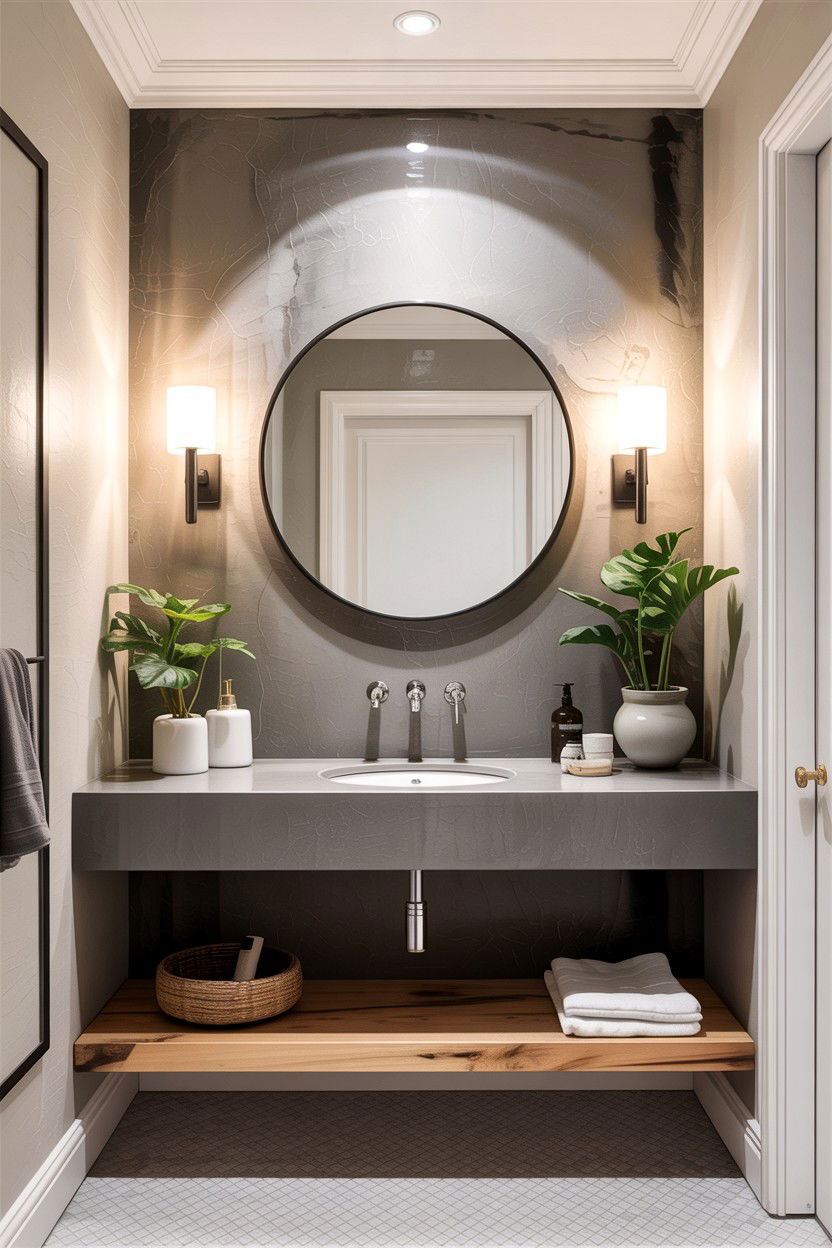 Concrete Bathroom Backsplash - 30 concrete bathroom ideas