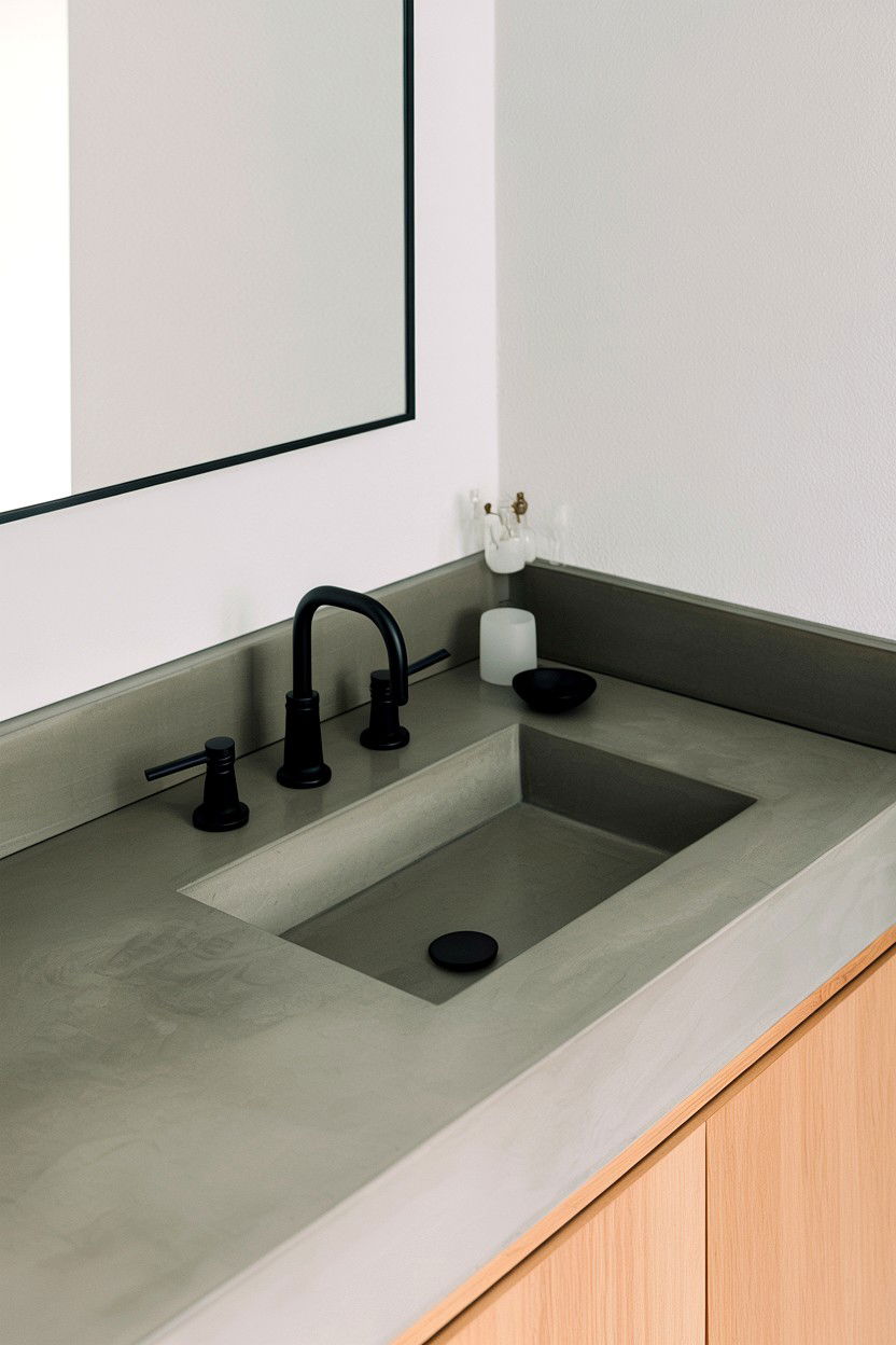 Concrete Bathroom Countertop - 30 HGTV bathroom ideas
