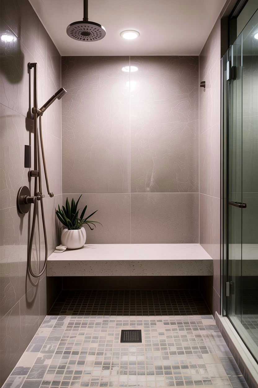 Concrete Bench In Shower - 30 concrete bathroom ideas