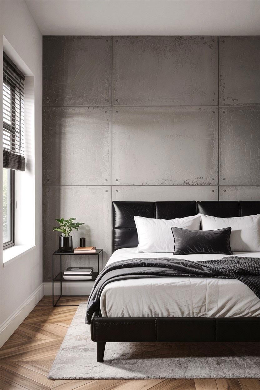 Concrete Finish - 30 bedroom accent walls