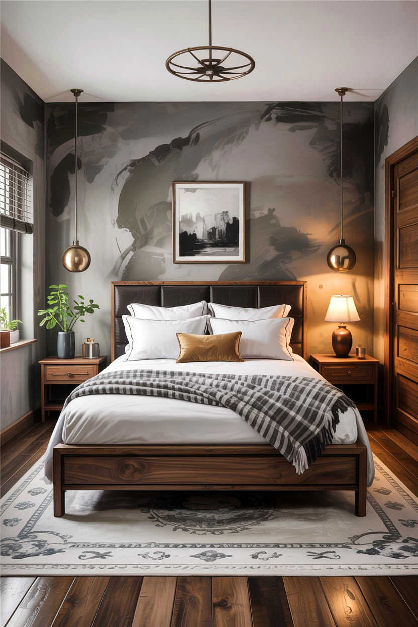 Concrete Texture Wall Bedroom - 30 handcrafted bedroom ideas