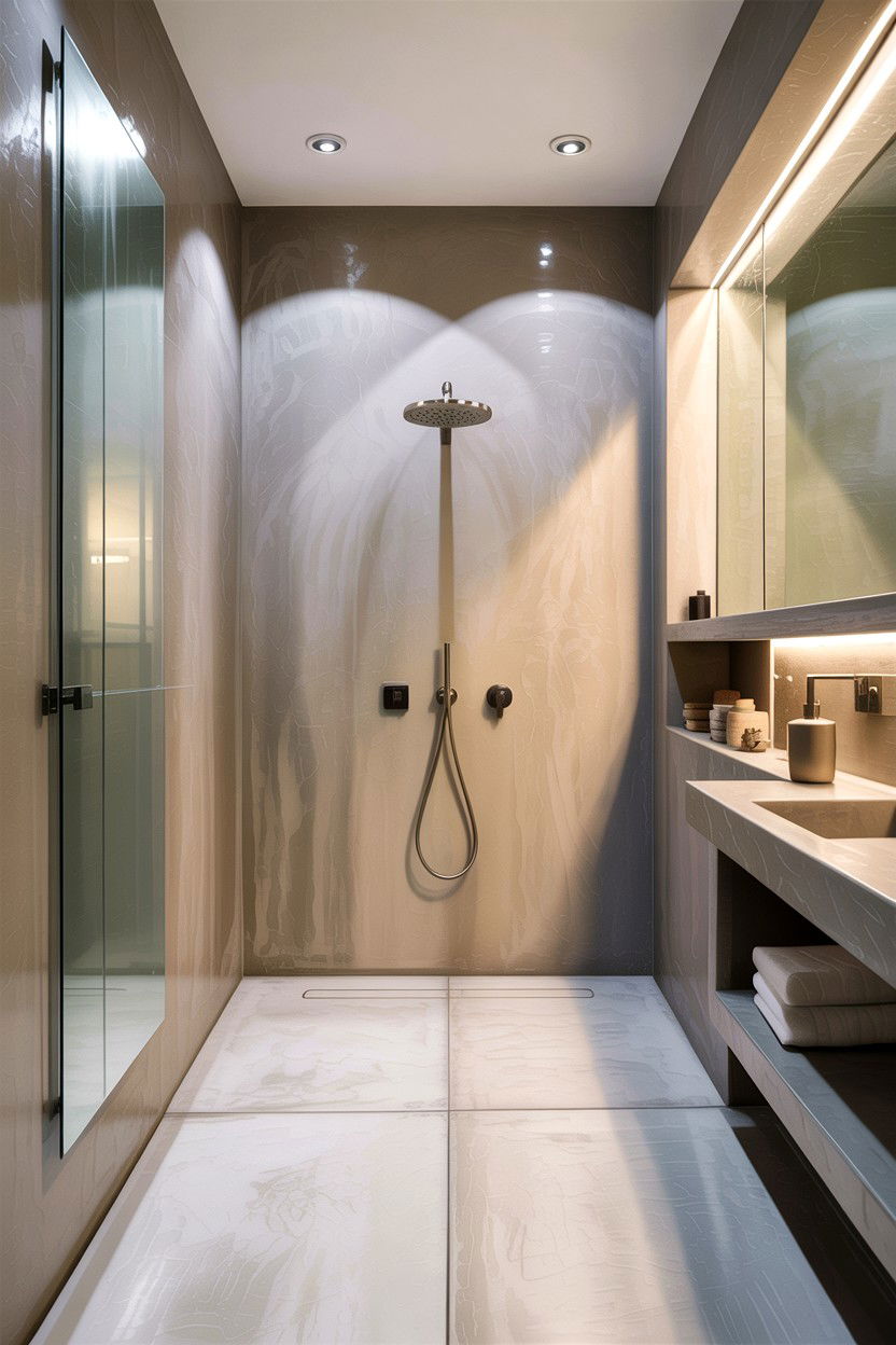 Concrete Wet Room - 30 concrete bathroom ideas