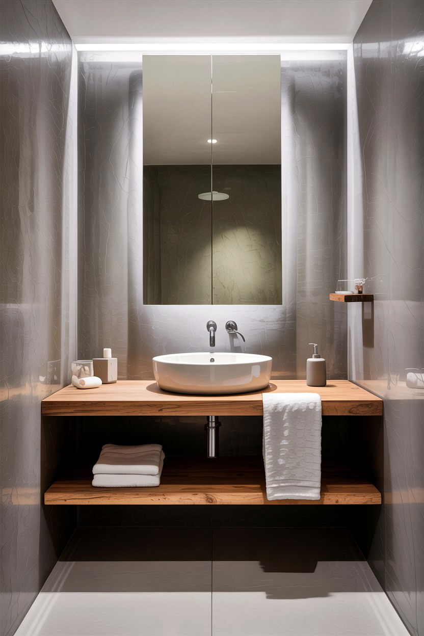 Concrete bathroom walls - 30 inspiring bathroom ideas