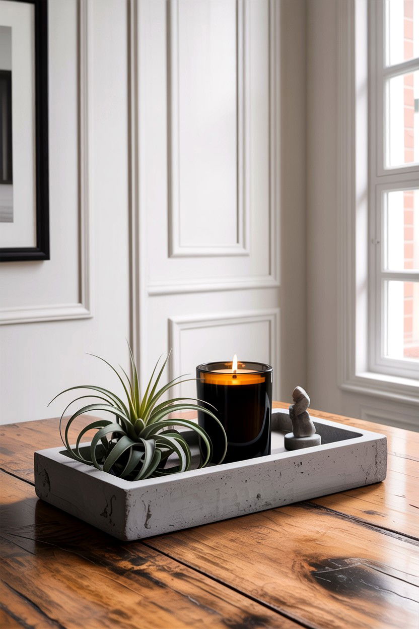 Concrete decorative tray - 30 living room decorative trays