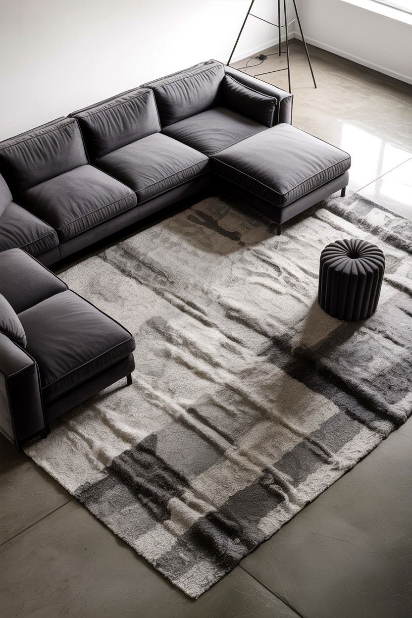 Concrete floor living room - 30 industrial living room ideas