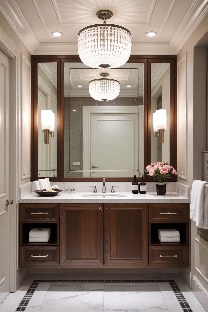 Condo bathroom lighting fixtures - 30 condo bathroom ideas