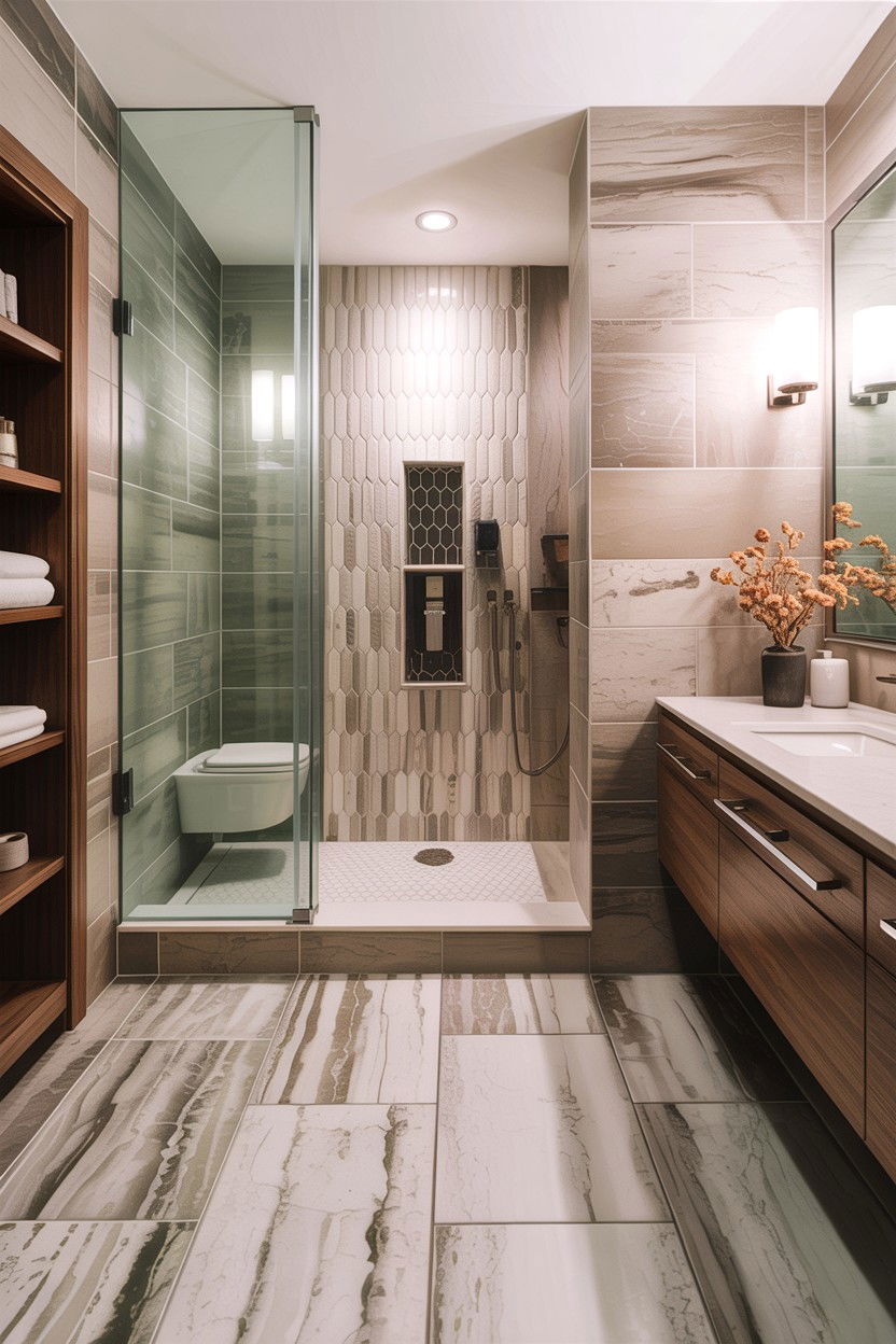 Condo bathroom tile floor - 30 condo bathroom ideas