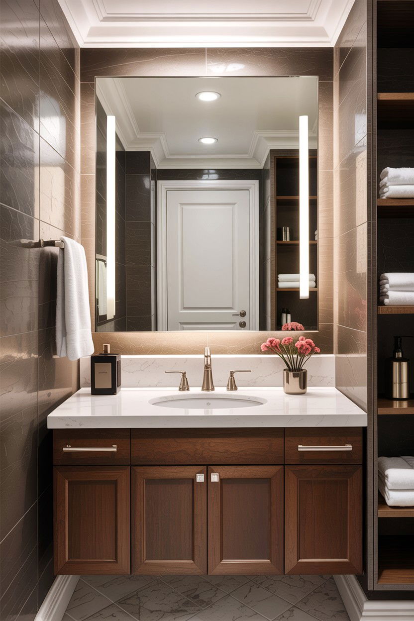 Condo bathroom vanity mirror - 30 condo bathroom ideas