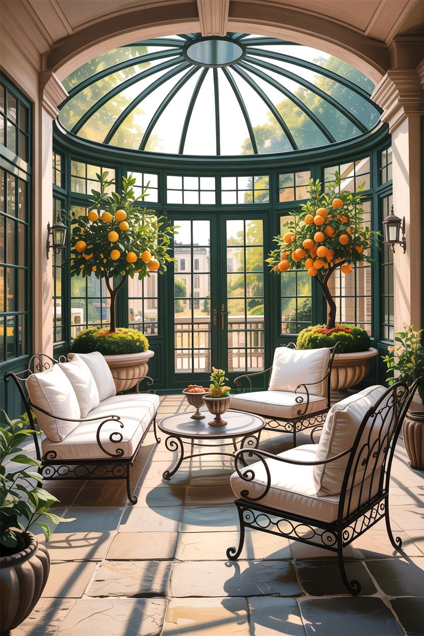 Conservatory lounge - 30 garden themed living room ideas