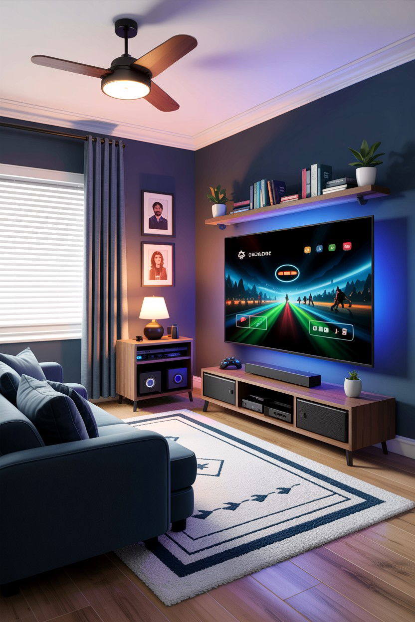 Console Gaming Bedroom - 30 gamer setup bedroom ideas