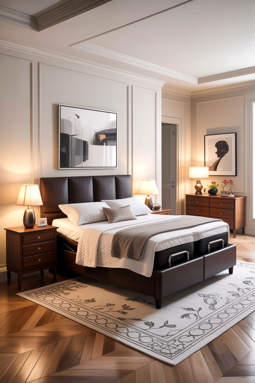 Contemporary Adjustable Bed Suite - 30 bedroom adjustable beds