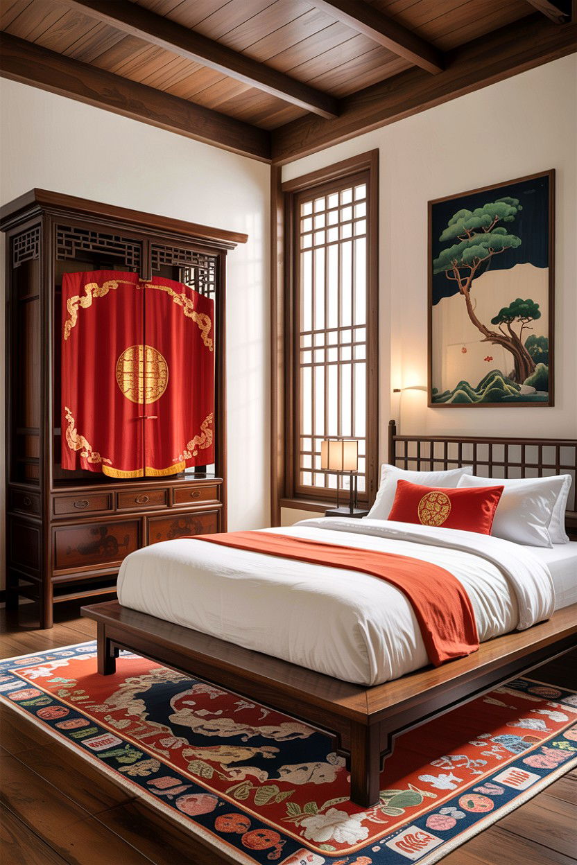 Contemporary Asian Fusion Bedroom - 30 Chinese bedroom ideas