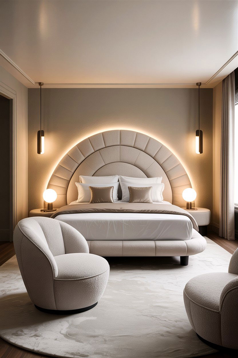 Contemporary Beige Bedroom - 30 warm beige bedroom ideas