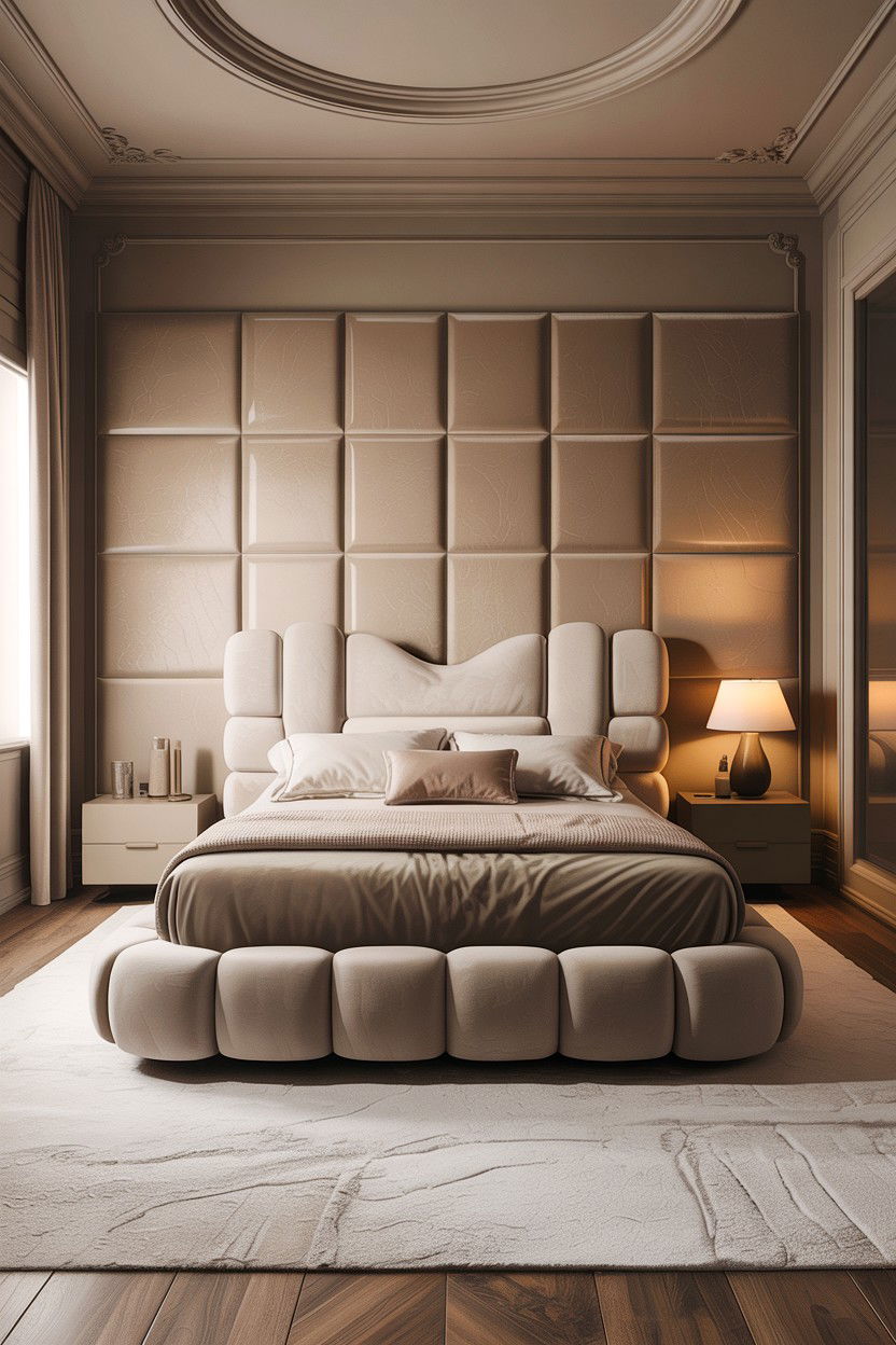 Contemporary Beige Bedroom - 30 all beige bedroom ideas