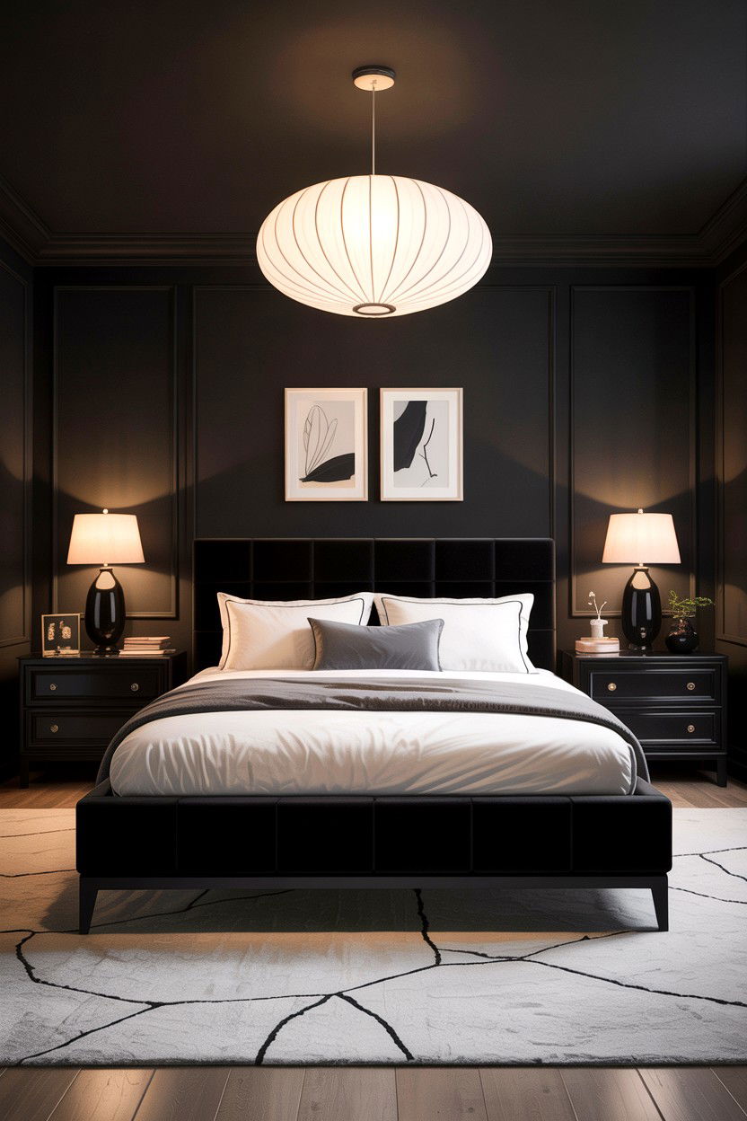 30 Bold All Black Bedroom Ideas for a Modern Look