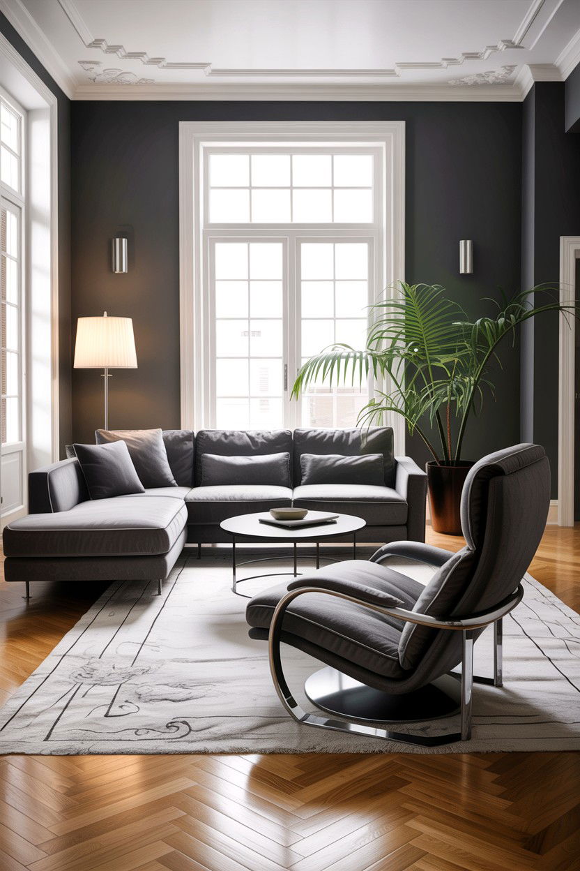 Contemporary Gray Living Room - 30 living room gray furniture ideas