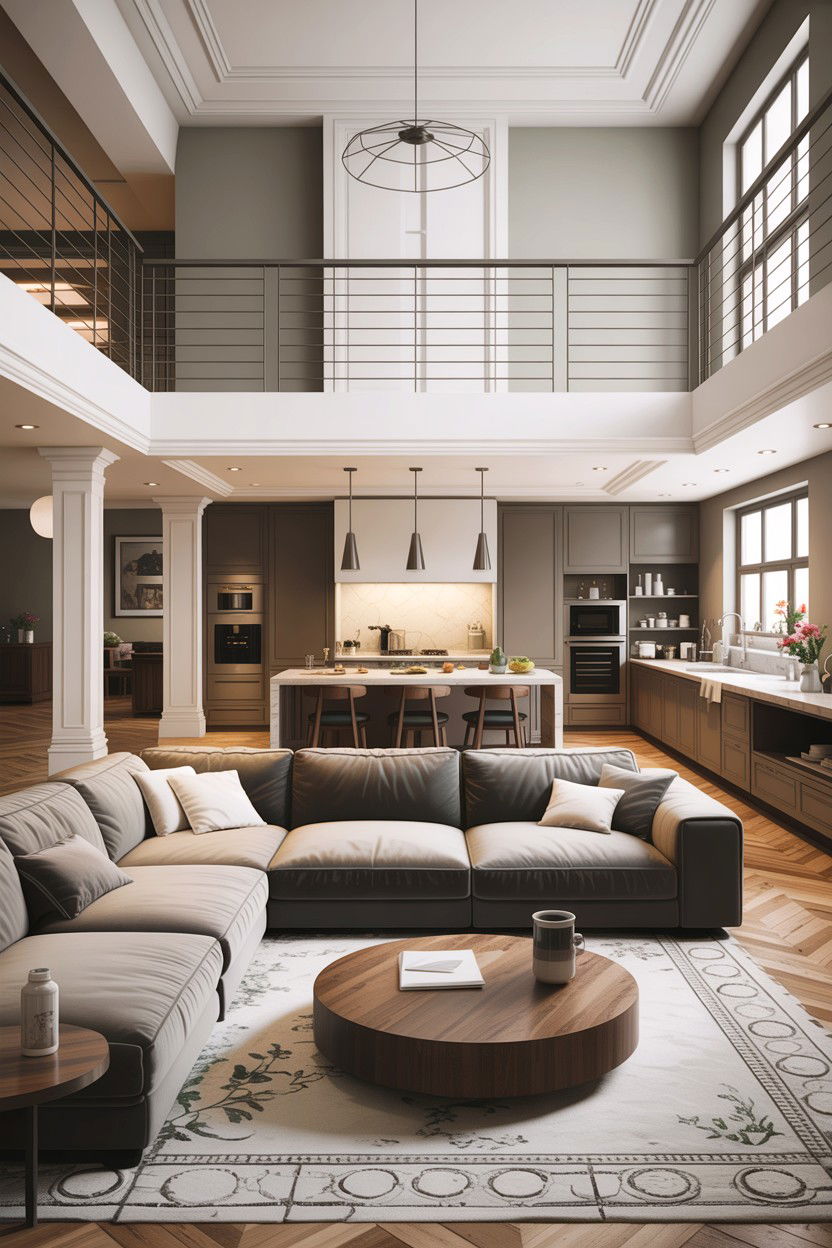 Contemporary Open Plan Living Room - 30 high end living room ideas