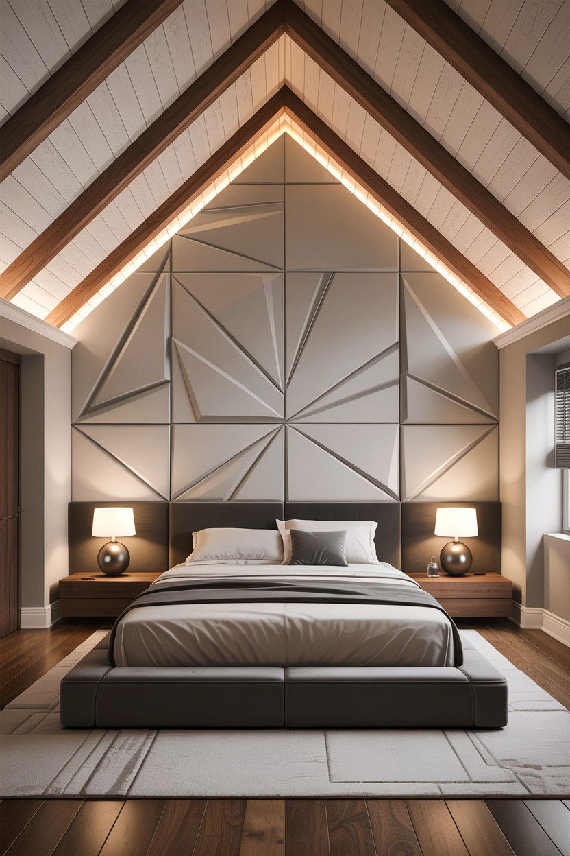 Contemporary Vaulted Ceiling Bedroom - 30 bedroom vaulted ceiling ideas