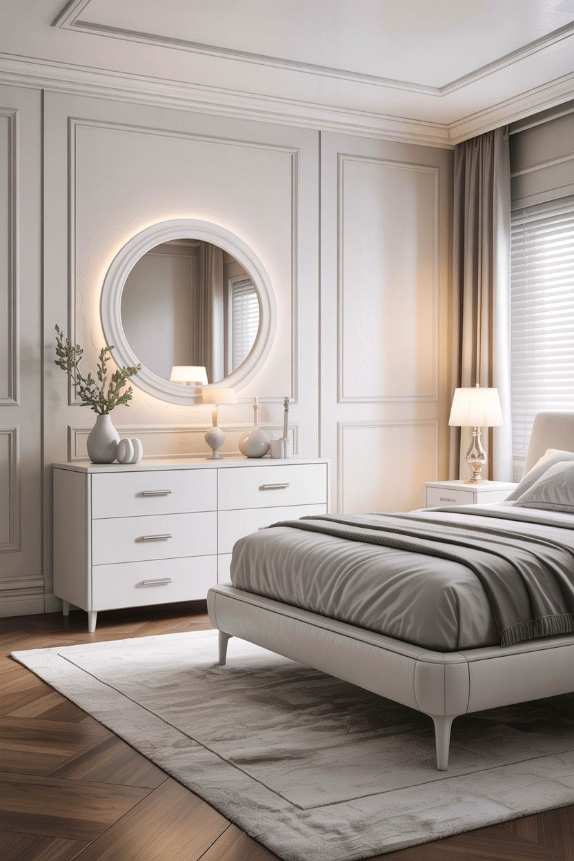 Contemporary White Bedroom - 30 bedroom white furniture ideas