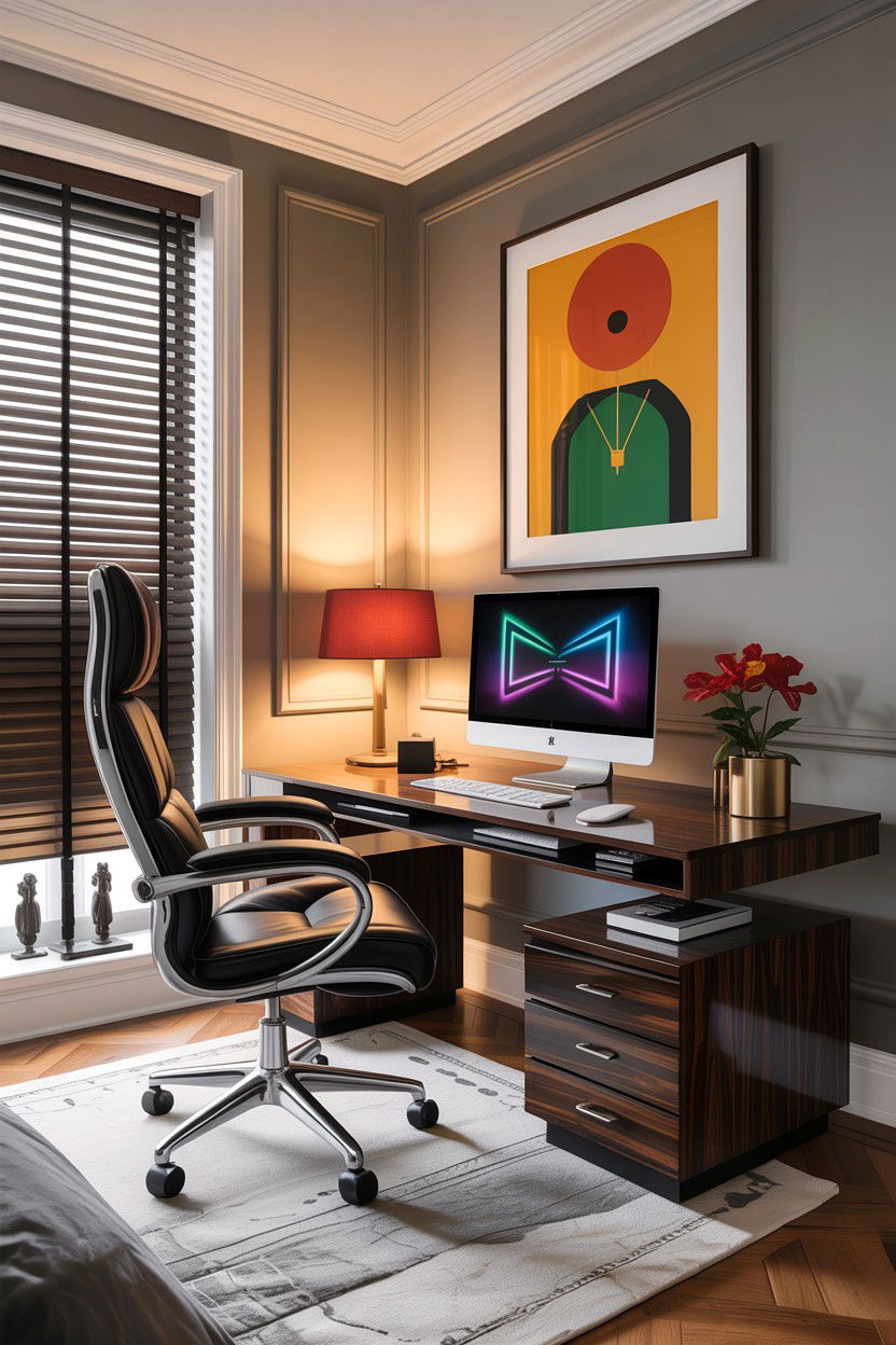 Contemporary bedroom workstation - 30 bedroom workstation designs
