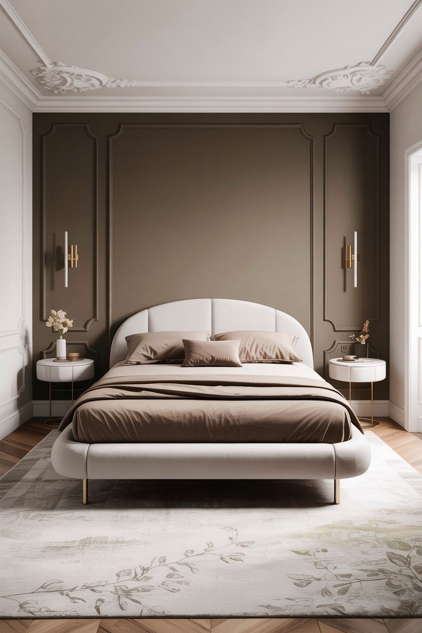 Contemporary taupe bedroom - 30 taupe and white bedroom ideas