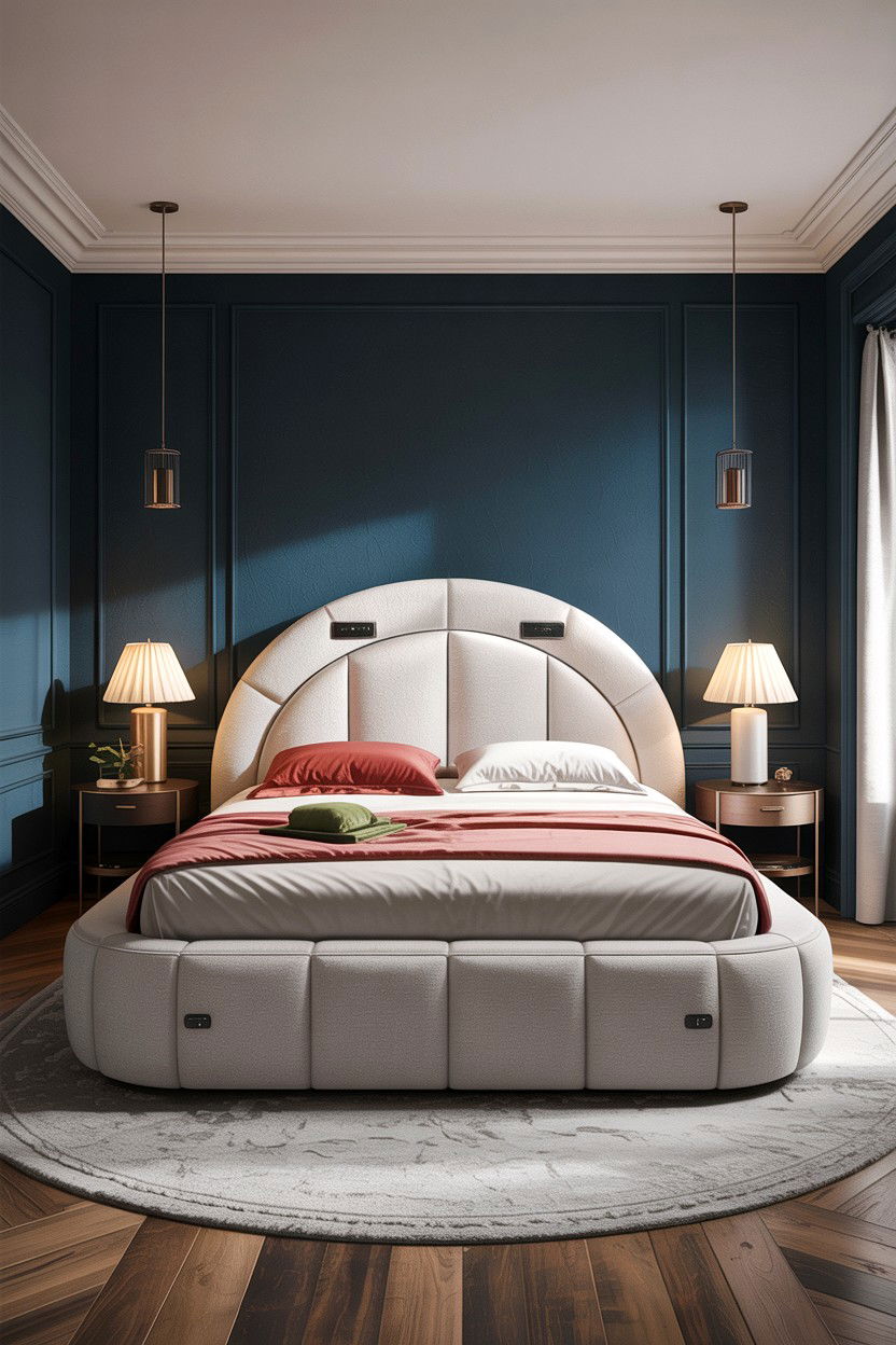 Contemporary upholstered bed - 30 bedroom ottoman bed ideas