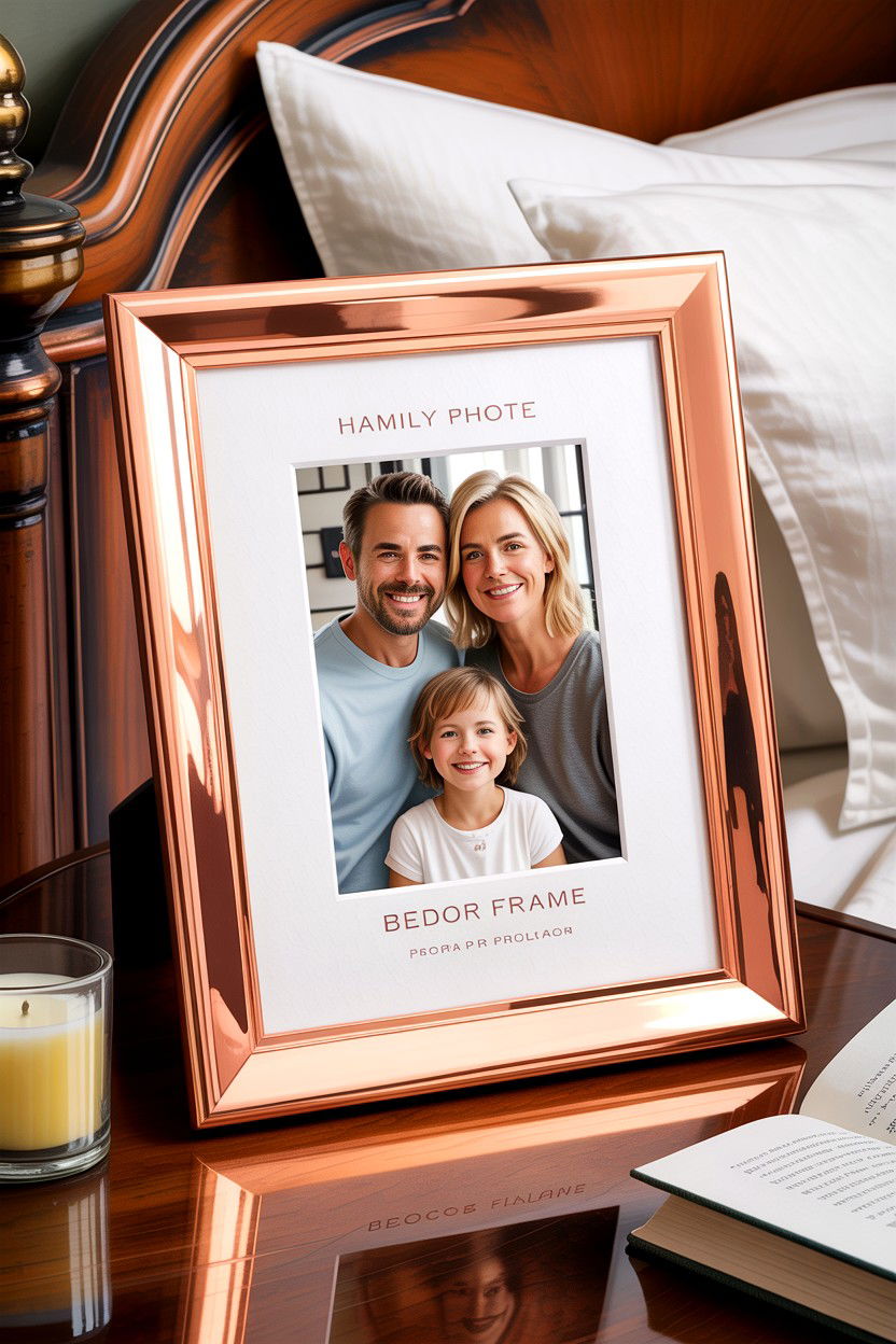 Copper Frame For Bedroom Photos - 30 copper accent bedroom ideas