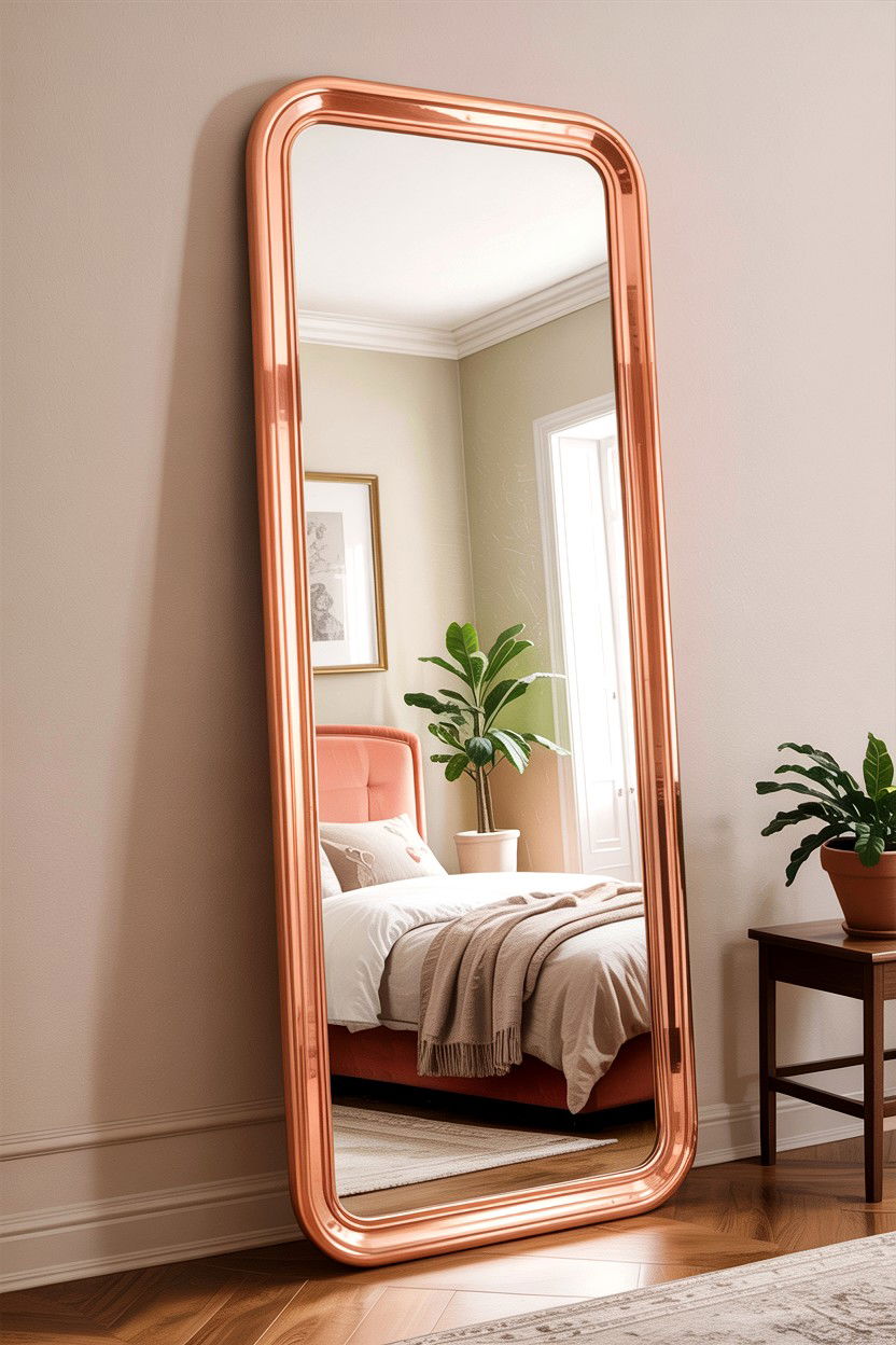 Copper Mirror For Bedroom - 30 copper accent bedroom ideas