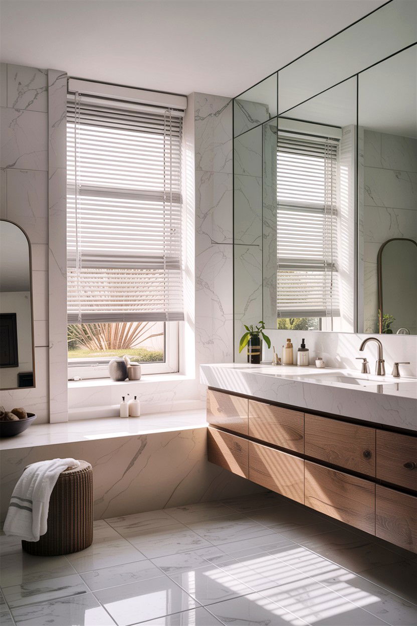 30 Bathroom Blinds Ideas for Privacy and Natural Light