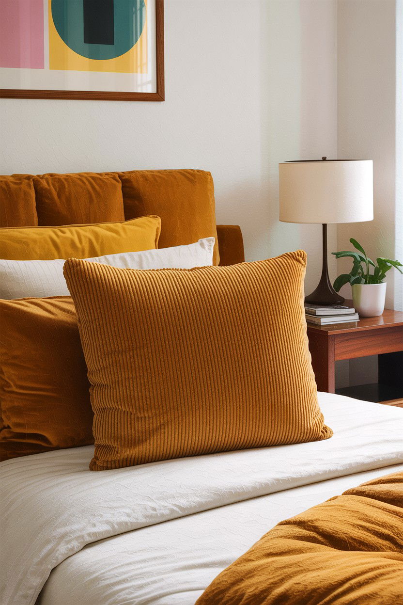 Corduroy Throw Pillow - 30 bedroom throw pillows