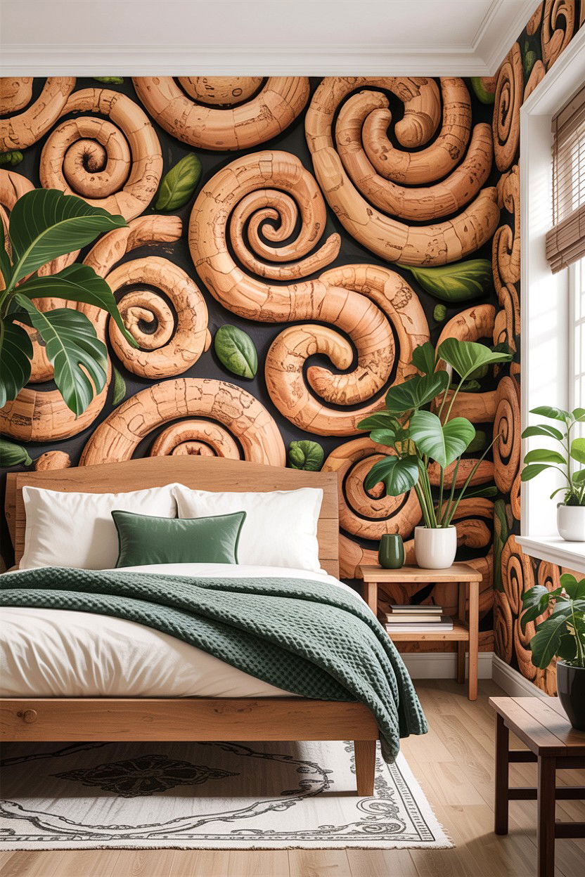 Cork Texture Wallpaper - 30 bedroom textured wallpapers