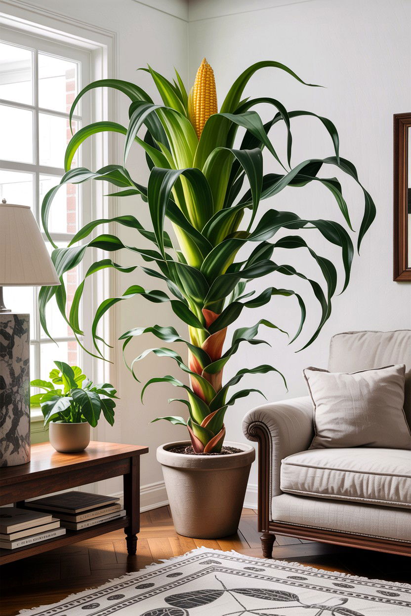 Corn Plant - 30 living room air purifying plants