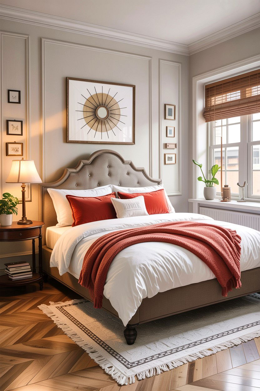 Corner Bed Placement Layout - 30 first apartment bedroom ideas