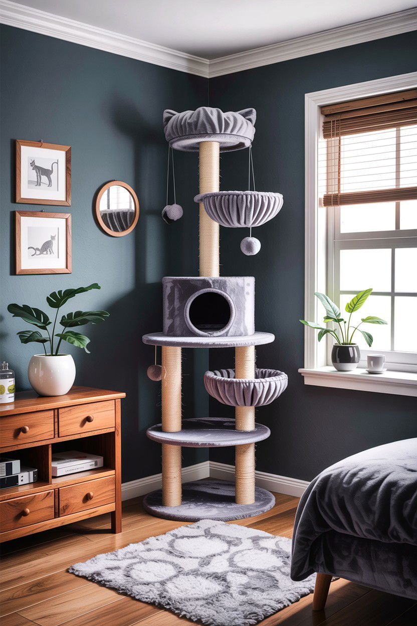 Corner Cat Tree For Small Room - 30 cat tree bedroom ideas