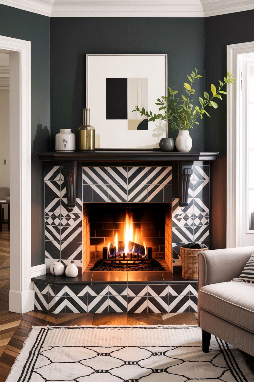 Corner Fireplace Tile Surround - 30 living room corner fireplace ideas