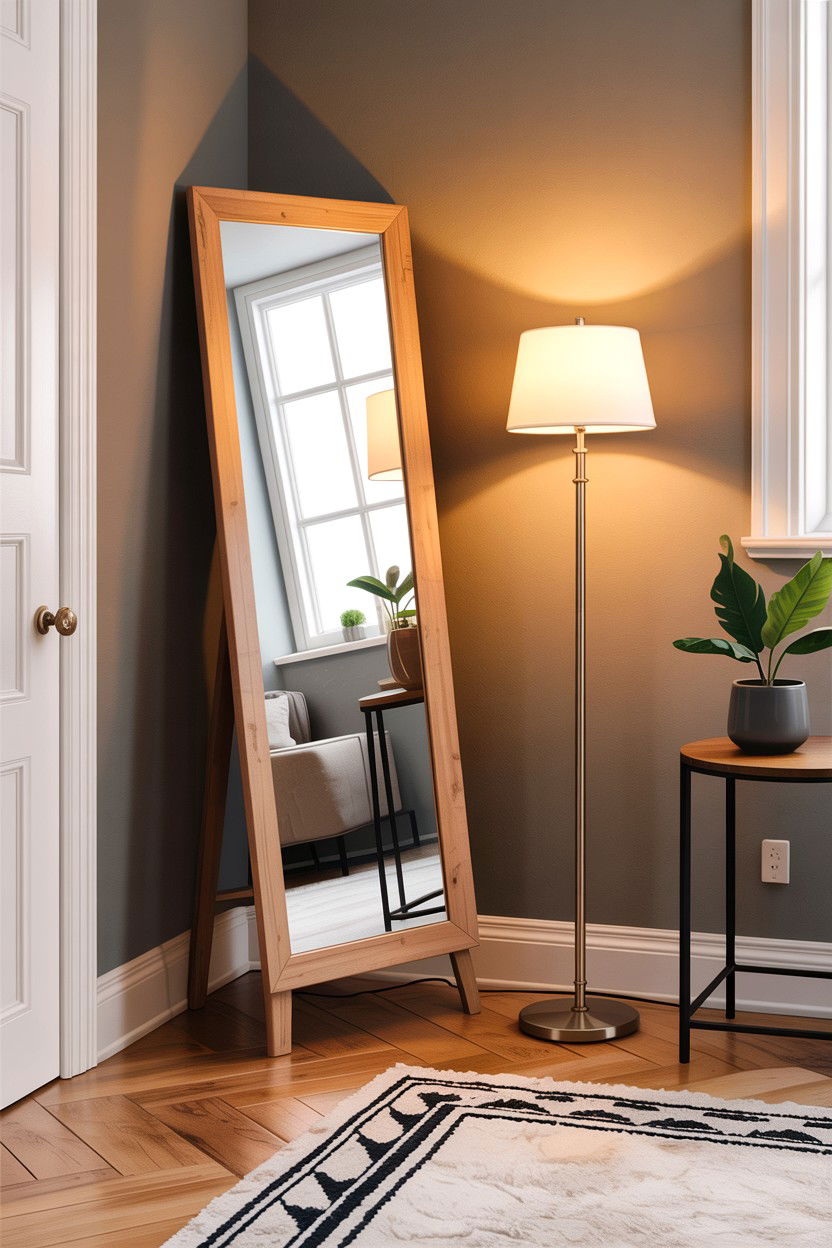 Corner Full Length Mirror - 30 bedroom full length mirrors