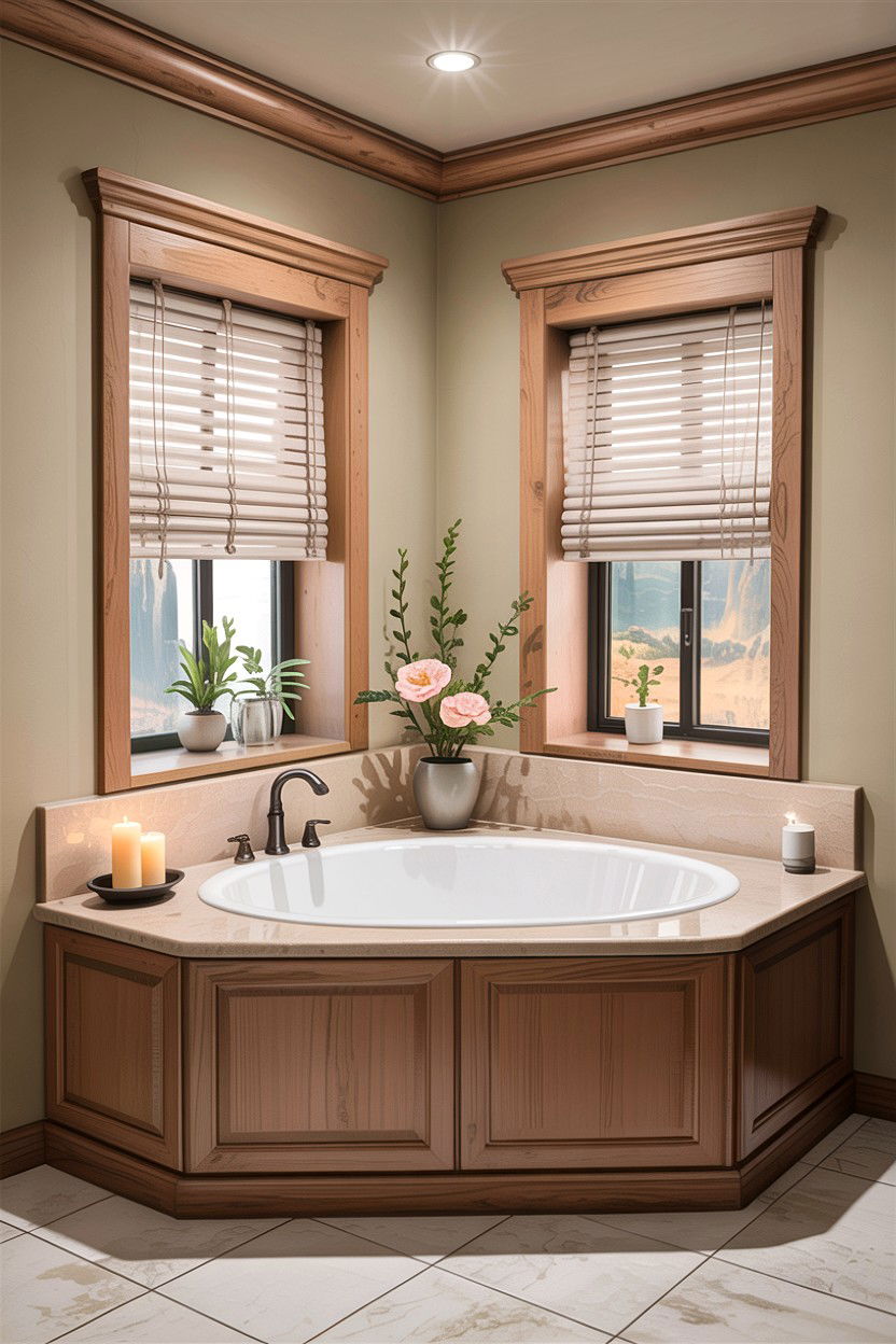 Corner Soaking Tub - 30 corner tub ideas