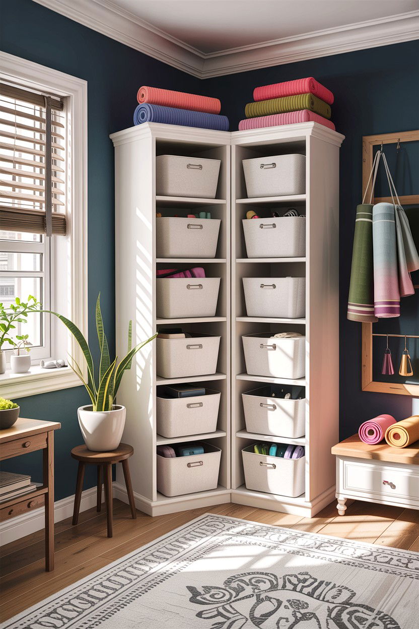 Corner Storage Bins - 30 bedroom storage bins