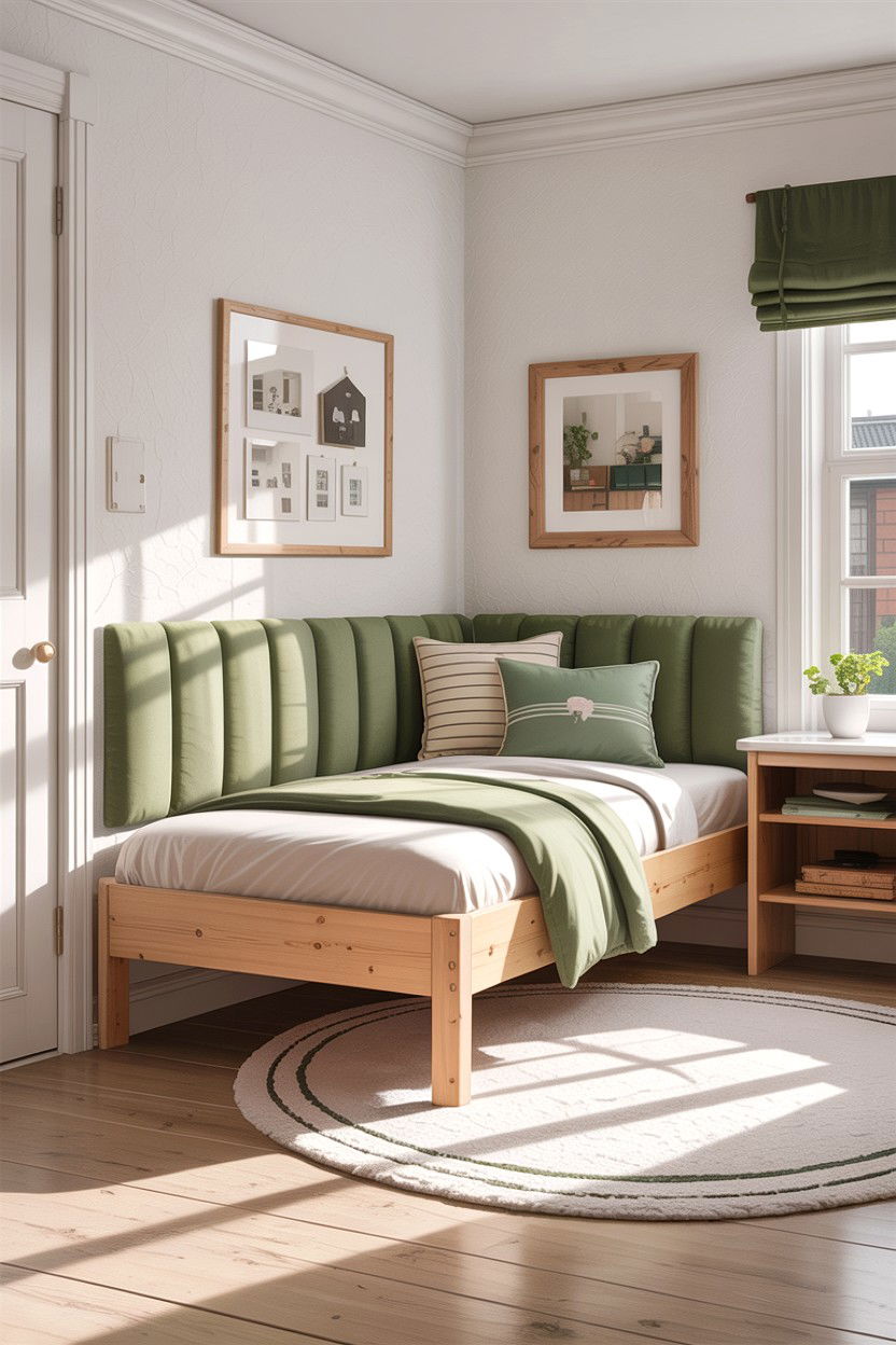 Corner Twin Bed - 30 bedroom built-in beds