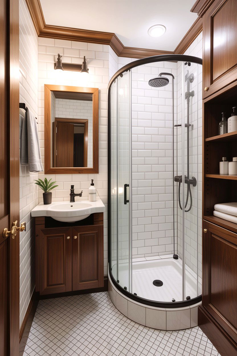 Corner closet small bathroom - 30 closet to bathroom conversion ideas