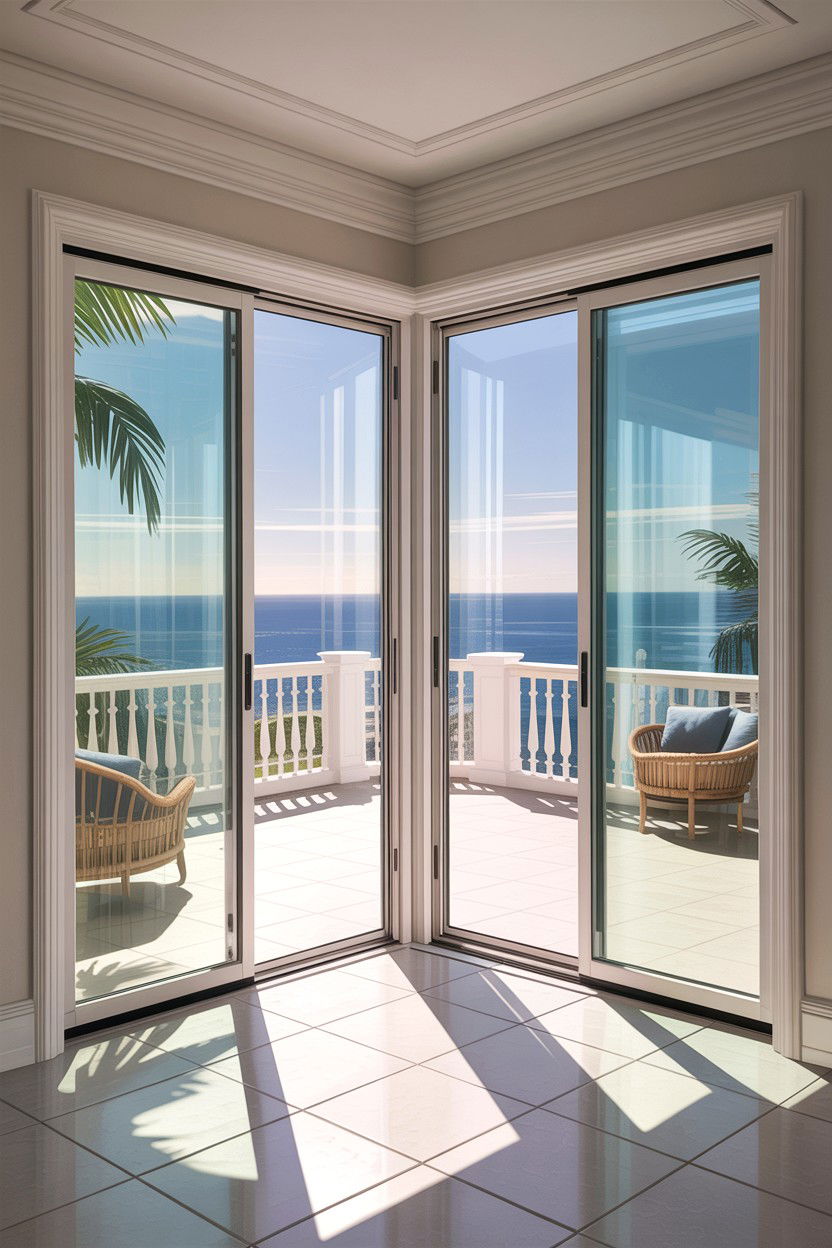 Corner glass sliding door - 30 living room glass doors