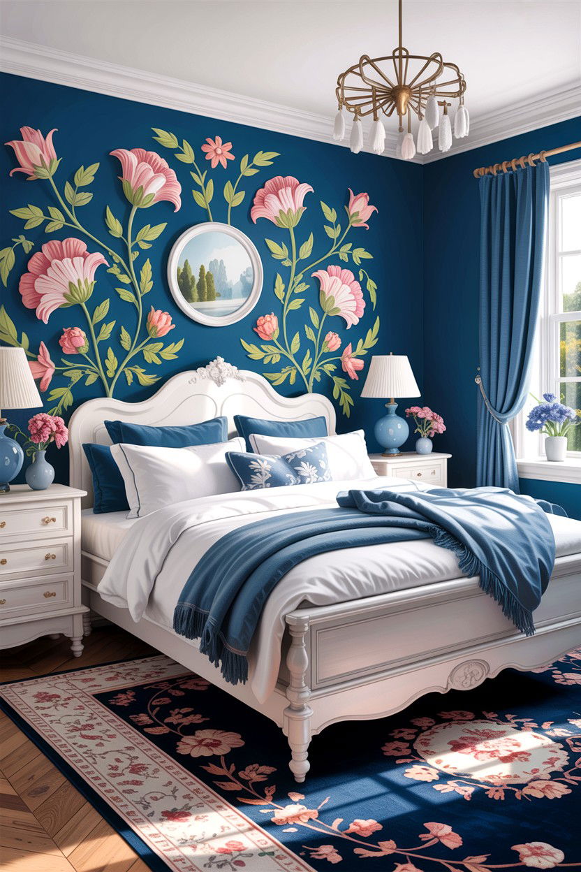 Cornflower Blue Bedroom - 30 traditional blue bedroom ideas