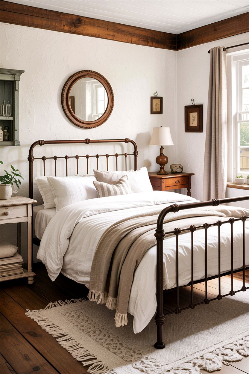 Cottage iron bed - 30 bedroom iron beds
