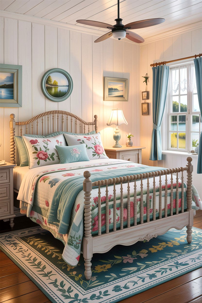 Cottage lake house bedroom - 30 lake house bedroom ideas