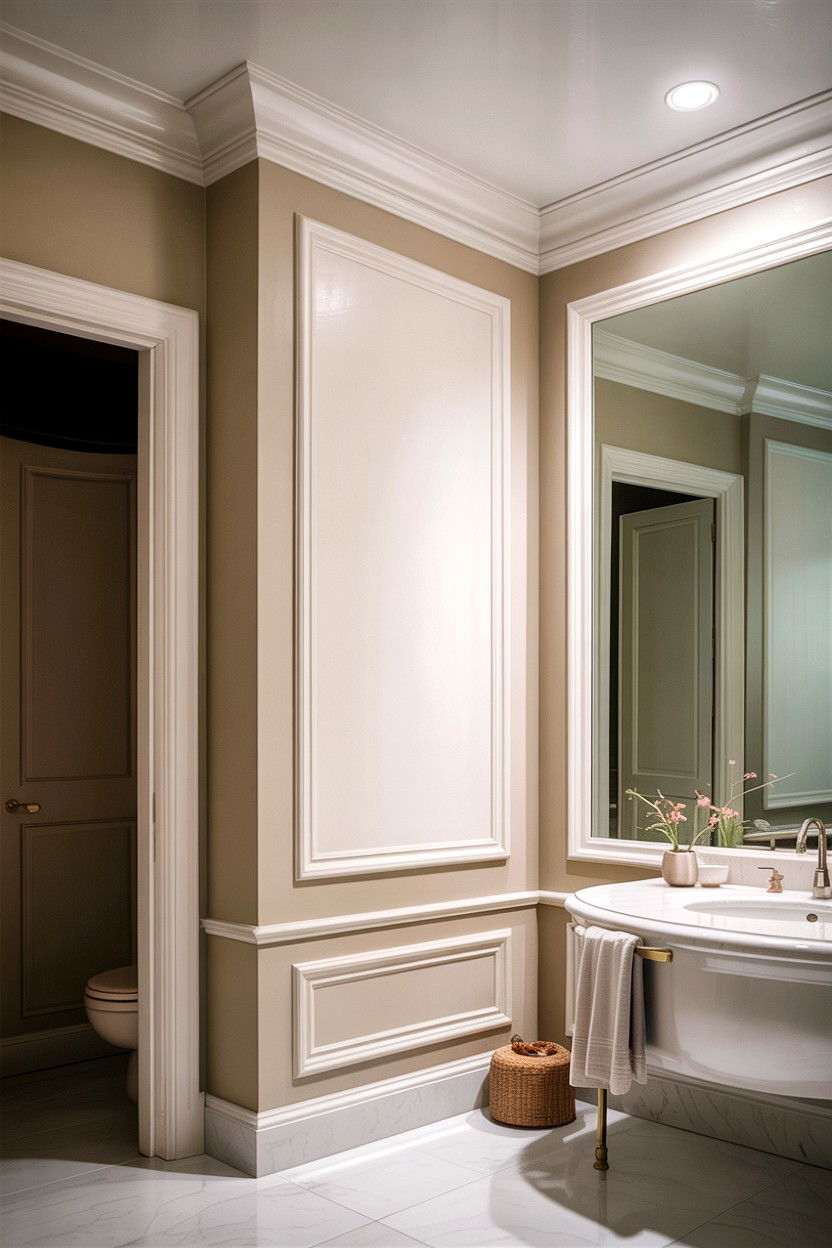 Cove Molding Bathroom - 30 bathroom crown molding ideas