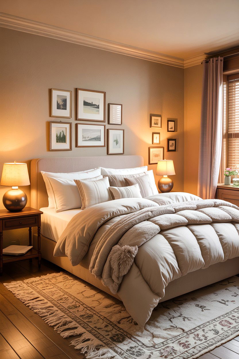 Cozy Beige Bedroom - 30 bedroom beige walls