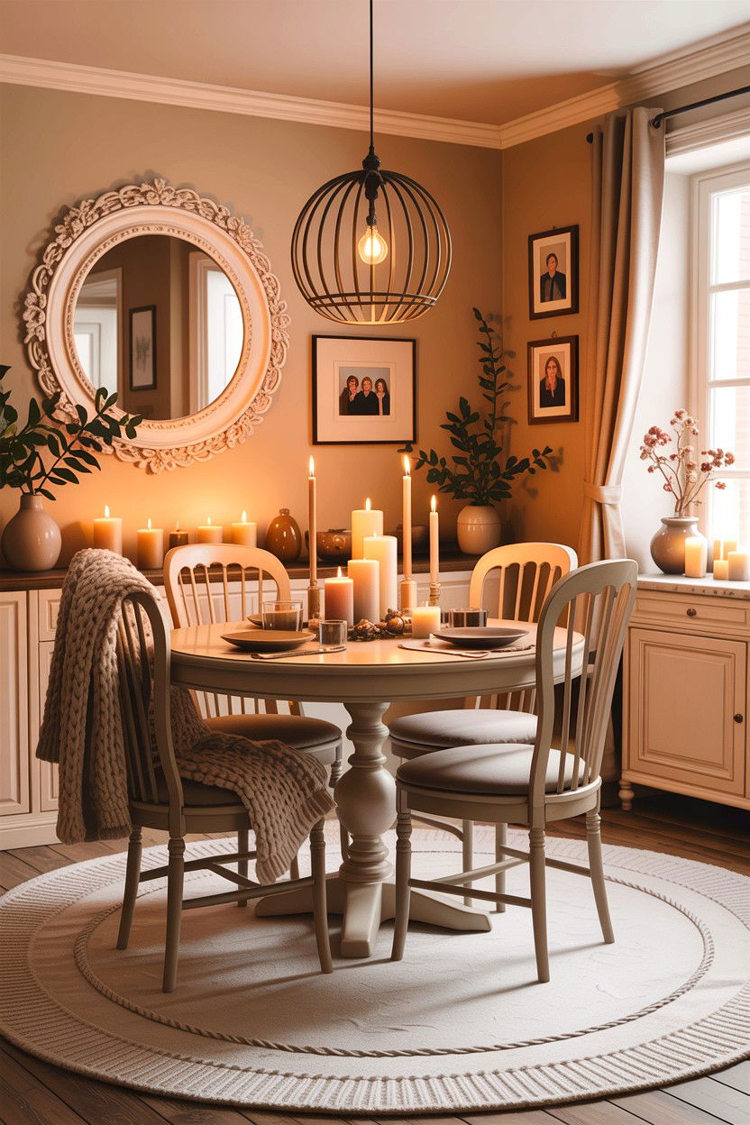 Cozy Cream Dining Room - 30 warm cream dining room ideas