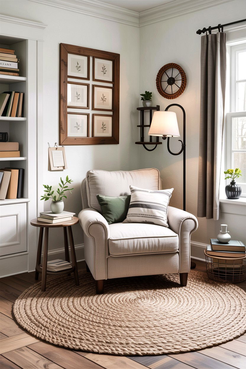 Cozy Reading Nook - 30 fixer upper bedroom ideas